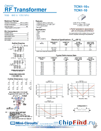 Datasheet TCN1-10+ производства Mini-Circuits